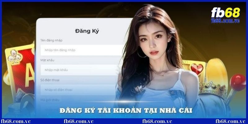 Hướng dẫn đăng ký tài khoản tại nhà cái FB68 cho tân thủ 2 Cách đăng ký tài khoản nhà cái cực dễ cho newbie